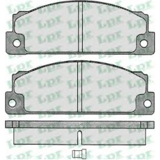 05P005 LPR Комплект тормозных колодок, дисковый тормоз