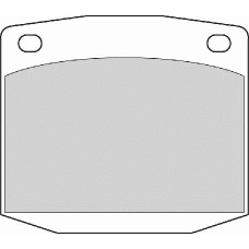 FD6334A NECTO Комплект тормозных колодок, дисковый тормоз