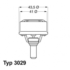 3029.92 WAHLER Термостат, охлаждающая жидкость