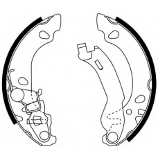 8DB 355 002-691 HELLA Комплект тормозных колодок