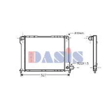 080470N AKS DASIS Радиатор, охлаждение двигателя