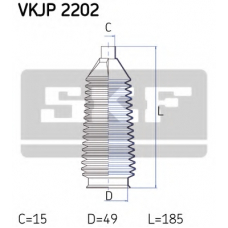 VKJP 2202 SKF Комплект пылника, рулевое управление