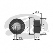 T43110 GATES Натяжной ролик, ремень грм
