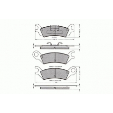 7.102 PEX Комплект тормозных колодок, дисковый тормоз