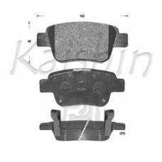 FK2239 KAISHIN Комплект тормозных колодок, дисковый тормоз