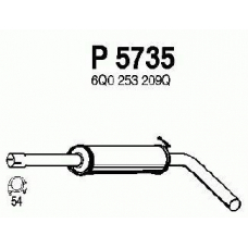 P5735 FENNO Средний глушитель выхлопных газов