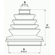 SJK7245.00 OPEN PARTS Комплект пылника, приводной вал