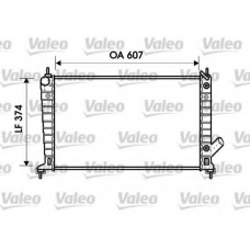 734830 VALEO Радиатор, охлаждение двигателя
