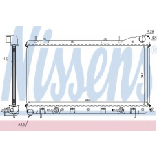 67707A NISSENS Радиатор, охлаждение двигателя