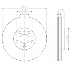 MDC810 MINTEX Тормозной диск