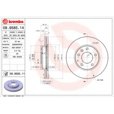 09.9585.11 BREMBO Тормозной диск