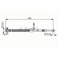 1 987 481 372 BOSCH Тормозной шланг