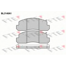 BL2140A1 FTE Комплект тормозных колодок, дисковый тормоз