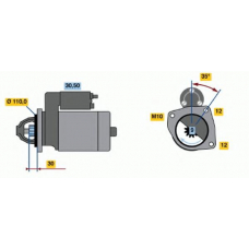 0 986 017 490 BOSCH Стартер