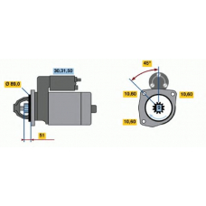 0 001 418 012 BOSCH Стартер