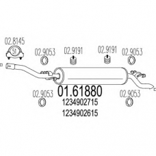 01.61880 MTS Глушитель выхлопных газов конечный
