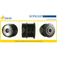 SCP92107.0 SANDO Ременный шкив, генератор