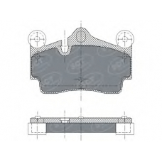 SP 276 PR SCT Комплект тормозных колодок, дисковый тормоз