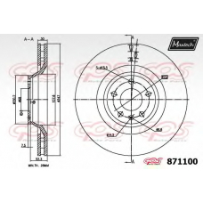 871100.0000 MAXTECH Тормозной диск