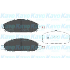 KBP-6583 KAVO PARTS Комплект тормозных колодок, дисковый тормоз