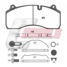 BKM181 CASALS Комплект тормозных колодок, дисковый тормоз