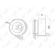PB-1019 LYNX Pb-1019 натяжной ролик / грм honda civic 1.6-1.7 01-05 / fr-v 1.7 04> / stream 1.7 01>