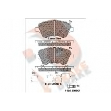 RB2108 R BRAKE Комплект тормозных колодок, дисковый тормоз