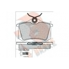 RB0789-700 R BRAKE Комплект тормозных колодок, дисковый тормоз
