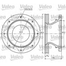 187085 VALEO Тормозной диск