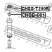 CHSB-001 FEBEST Дистанционная труба, амортизатор