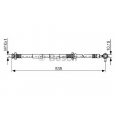 1 987 481 313 BOSCH Тормозной шланг