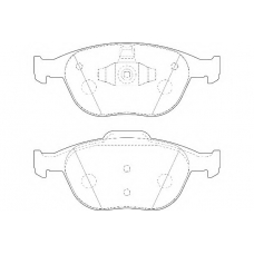 WBP23440A WAGNER LOCKHEED Комплект тормозных колодок, дисковый тормоз