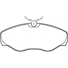 BP1305 QH Benelux Комплект тормозных колодок, дисковый тормоз