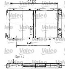 730003 VALEO Радиатор, охлаждение двигателя