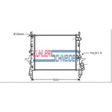 0910101 KUHLER SCHNEIDER Радиатор, охлаждение двигател