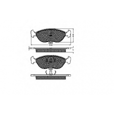 31862 SPIDAN Комплект тормозных колодок, дисковый тормоз