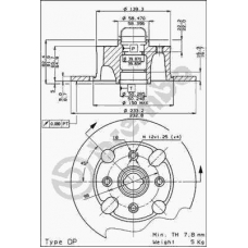 08.2163.18 BREMBO Тормозной диск