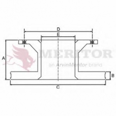 MBR5008 MERITOR Тормозной диск