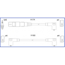 134808 HITACHI Комплект проводов зажигания