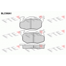 BL2398A1 FTE Комплект тормозных колодок, дисковый тормоз