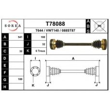 T78088 EAI Приводной вал