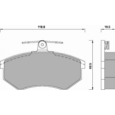 432784 ROULUNDS Disc-brake pad, front