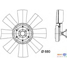 8MV 376 727-171 HELLA Вентилятор, охлаждение двигателя