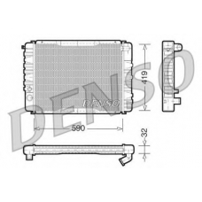 DRM33035 DENSO Радиатор, охлаждение двигателя