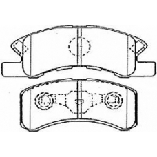 D1N046 AISIN Комплект тормозных колодок, дисковый тормоз