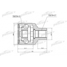 PCV1238 PATRON Шарнирный комплект, приводной вал