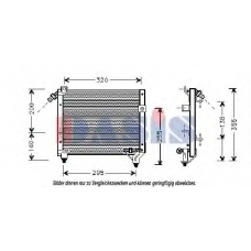 365000N AKS DASIS Конденсатор, кондиционер