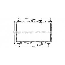 KAA2072 AVA Радиатор, охлаждение двигателя