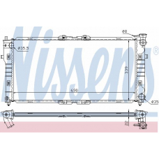 62392A NISSENS Радиатор, охлаждение двигателя