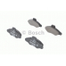 0 986 460 949 BOSCH Комплект тормозных колодок, дисковый тормоз